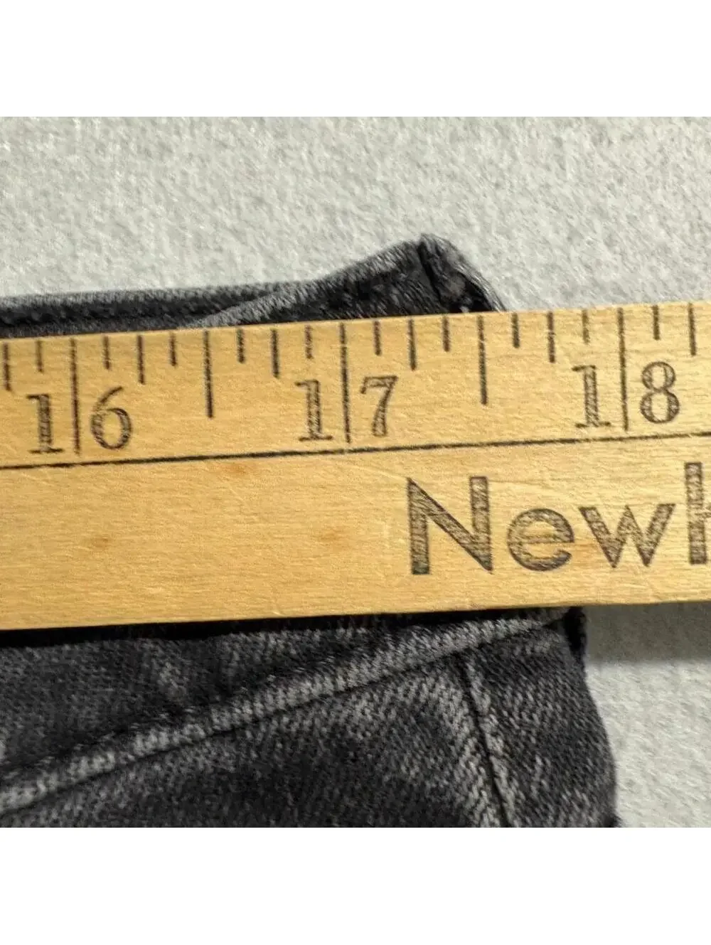 Everlane Jeans Mens 32 Ankle Black Denim Mid Rise Stretch Slim Straight